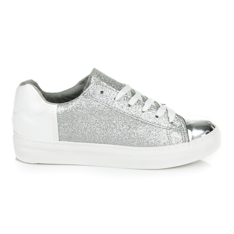 Kylie Lace-up sneakers with glitter grey Kylie Lace-up sneakers with glitter grey