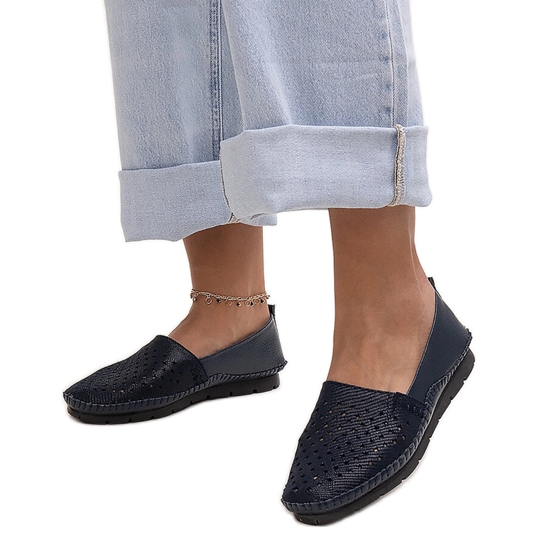 Evento Navy blue leather shoes by Antonea Evento Navy blue leather shoes by Antonea