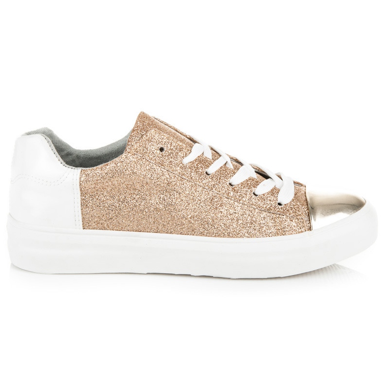 Kylie Tied Sneakers With Glitter yellow Kylie Tied Sneakers With Glitter yellow