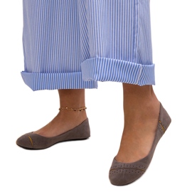 Gray classic Dorris ballet flats grey