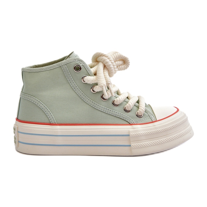 Seastar Women's Platform Sneakers Mint Aineri green