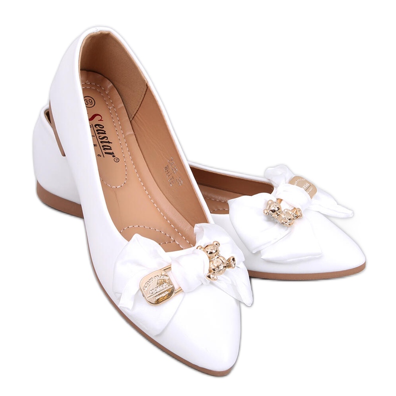 Seastar Bonnies White teddy bear ballerinas Seastar Bonnies White teddy bear ballerinas