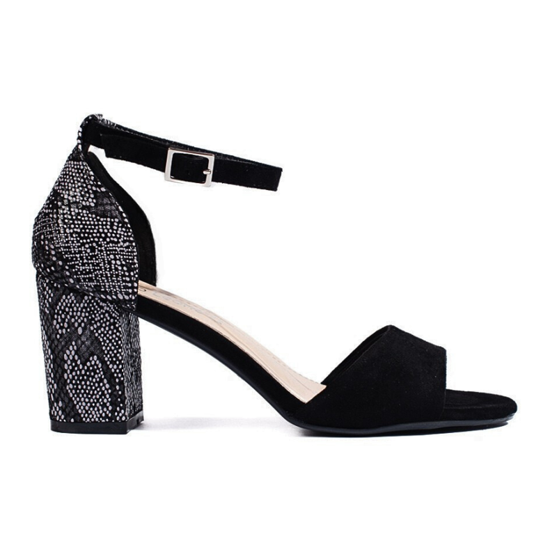 Sergio Leone Elegant black suede women's sandals Sergio Leone Elegant black suede women's sandals