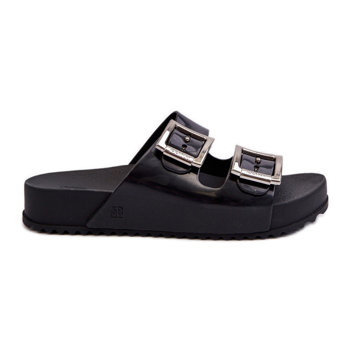Women's Smooth Slides ZAXY HH285157 Black