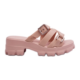 Scented Women's Low-Heel Flip-Flops ZAXY NN285044 Light Pink
