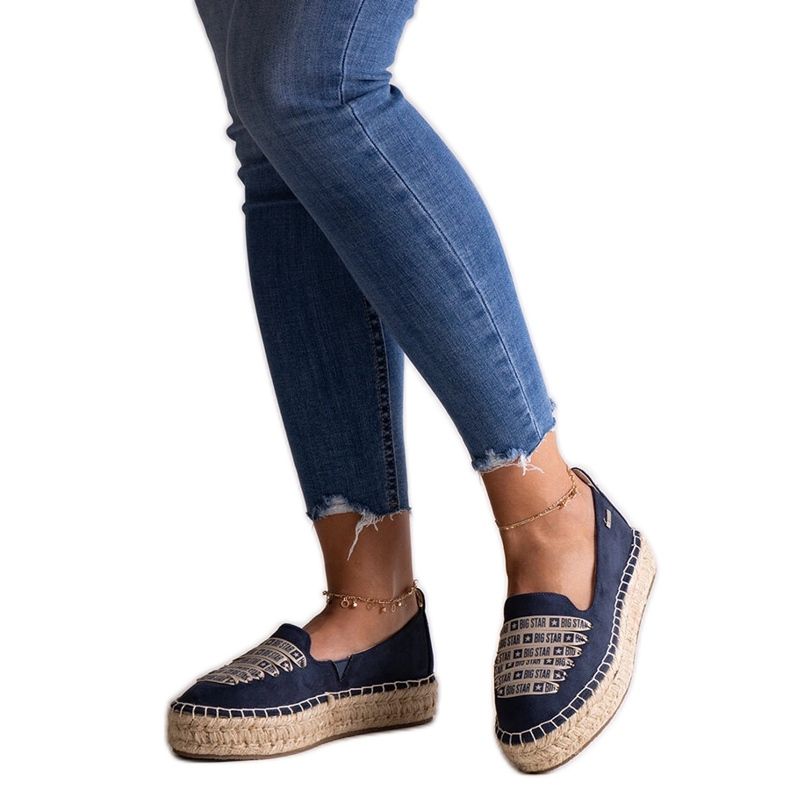 Navy blue espadrilles Big Star JJ274889 Navy blue espadrilles Big Star JJ274889