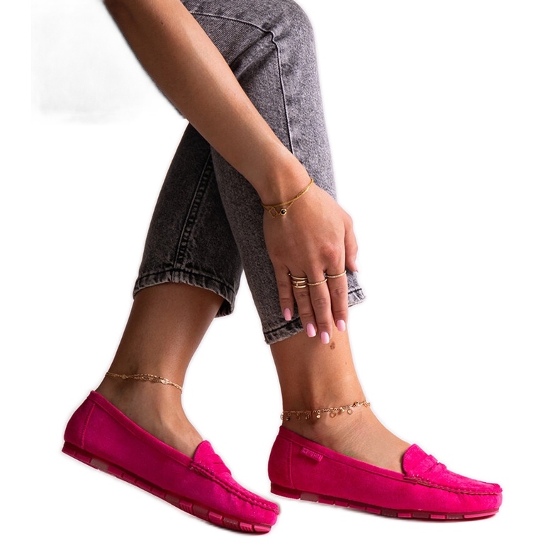 Dark pink Big Star moccasins NN274934 Dark pink Big Star moccasins NN274934