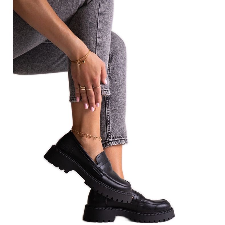 Black leather shoes Big Star LL274458 Black leather shoes Big Star LL274458