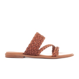 Marco Shoes Roma flip flops brown Marco Shoes Roma flip flops brown