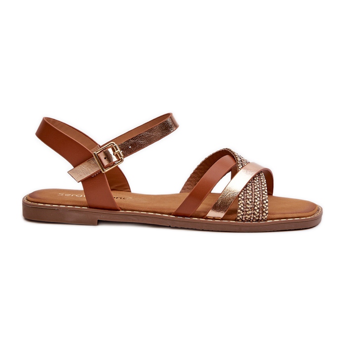 Women's Sandals Made of Eco Leather Sergio Leone SK085H Brown
