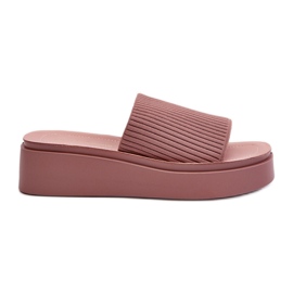 Sergio Leone SK083H Women's Platform Flip Flops, Pink