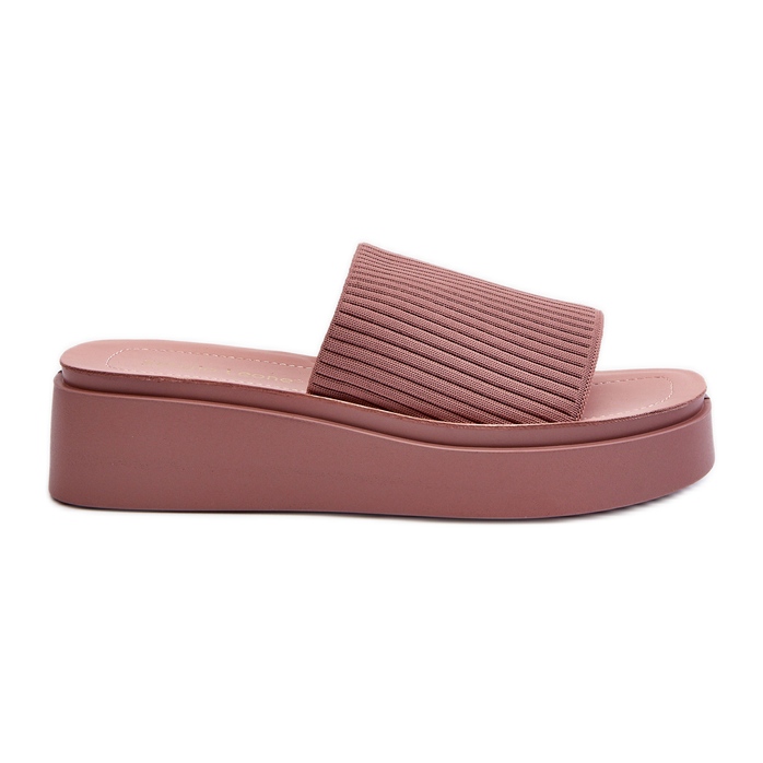 Sergio Leone SK083H Women's Platform Flip Flops, Pink
