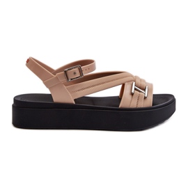 Fragrant Women's Platform Sandals ZAXY LL285063 Beige Fragrant Women's Platform Sandals ZAXY LL285063 Beige