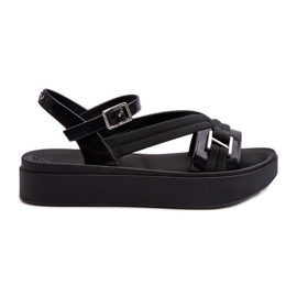 Fragrant Women's Platform Sandals ZAXY LL285064 Black Fragrant Women's Platform Sandals ZAXY LL285064 Black