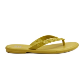 Women's Flat Flexible Flip-Flops ZAXY JJ285253 Lime green