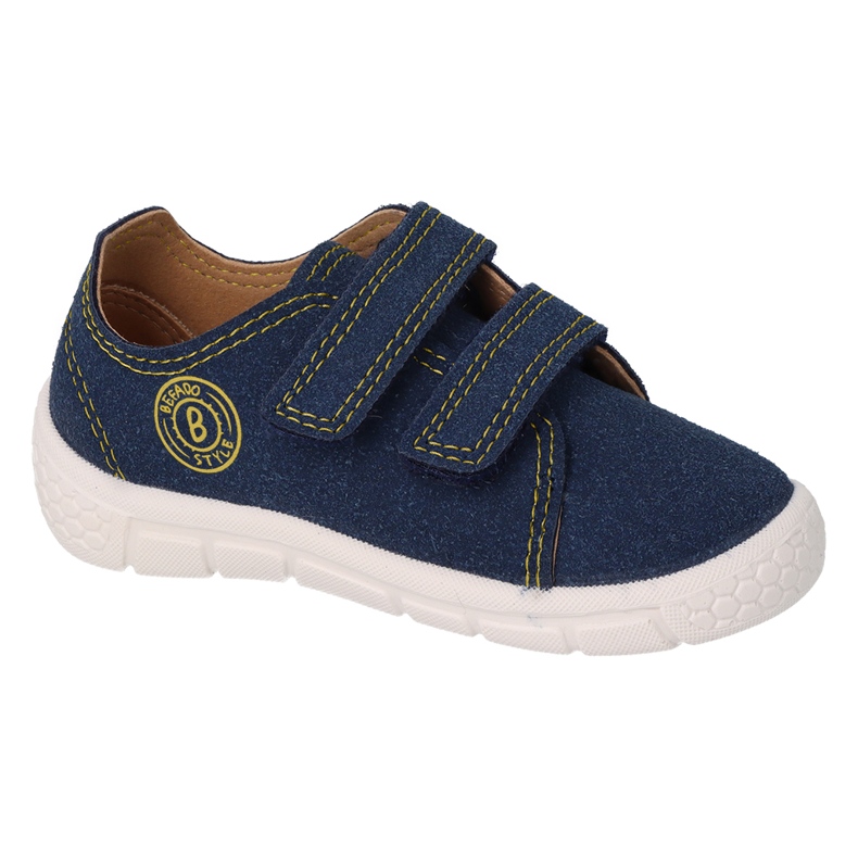 Befado children's sports leather insert 909P006 navy blue