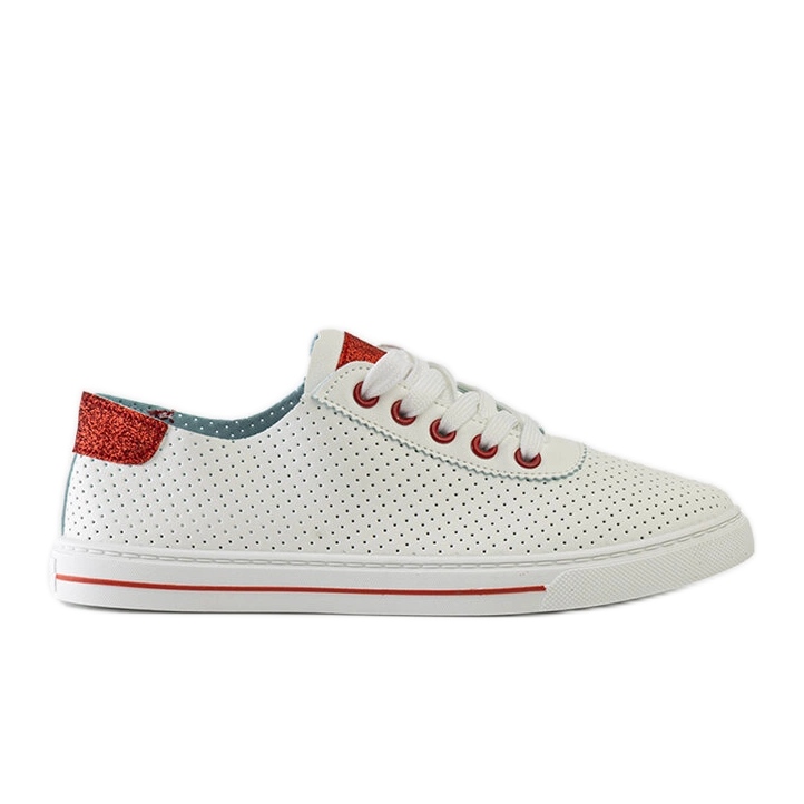 White perforated Ruala sneakers