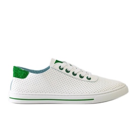 White perforated Ruala sneakers