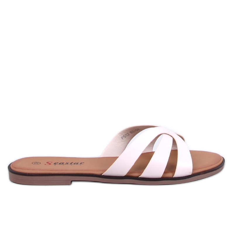 Delicate women's slippers by Fabrices Beige