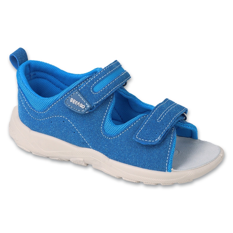 Befado children's sandals, leather insert 721X023, blue Velcro Befado children's sandals, leather insert 721X023, blue Velcro