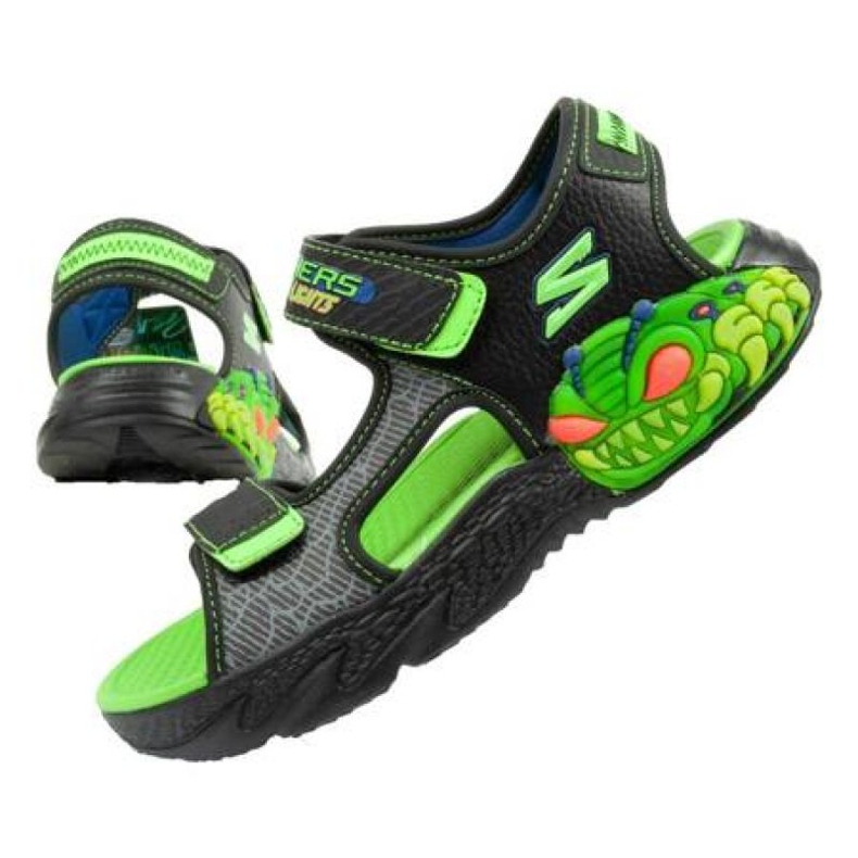 Skechers 400614L/BKLM sandals green