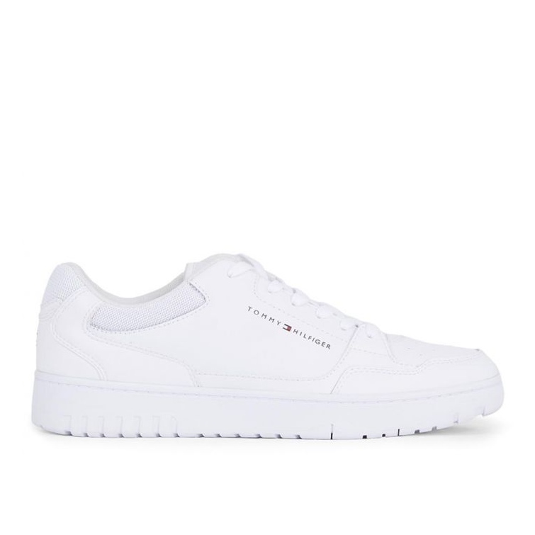 Tommy Hilfiger Basket Core Leather M shoes FM0FM05040YBS white