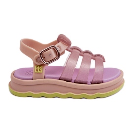 Scented Children's Velcro Sandals ZAXY NN385020 Purple violet