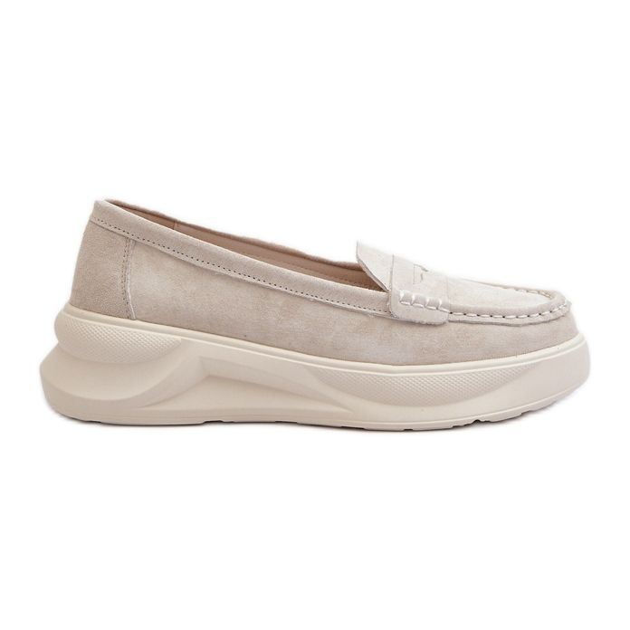 Suede Women's Moccasins Light Beige Filidia