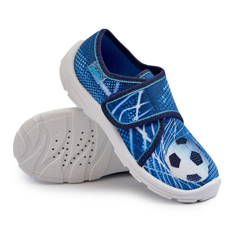 Befado Children's Velcro Slippers 974X312 Blue