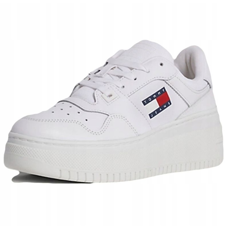 Tommy Hilfiger Retro Basket Flatform Ess Shoes EN0EN02506YBS white