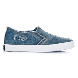 American Club Denim slipons blue
