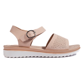 Light pink platform sandals from Sergio Leone