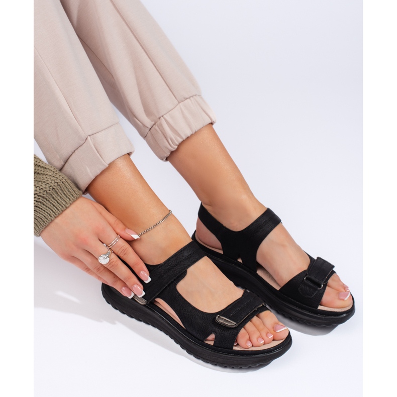 Women's sports sandals, black