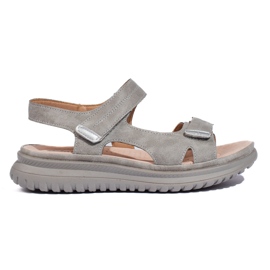 Comfortable women's gray sandals grey