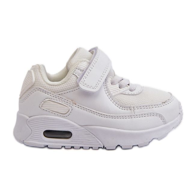White Krissandra Children's Velcro Sneakers