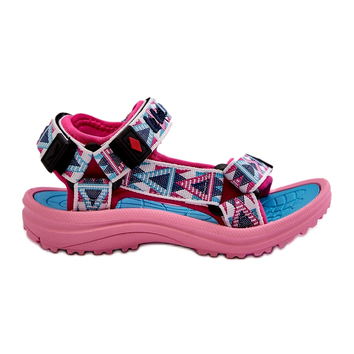 Girls' Velcro sandals Lee Cooper LCW-24-34-2600 pink