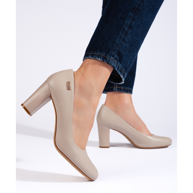 Comfortable gray women's high-heeled pumps by Sergio Leone grey Comfortable gray women's high-heeled pumps by Sergio Leone grey