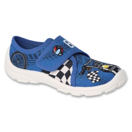 Befado children's slippers 974X551 blue applications Befado children's slippers 974X551 blue applications