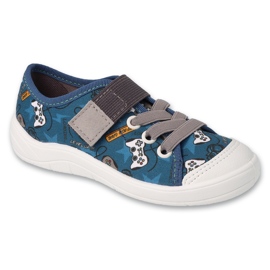 Befado children's slippers 351Y034 blue-gray Befado children's slippers 351Y034 blue-gray