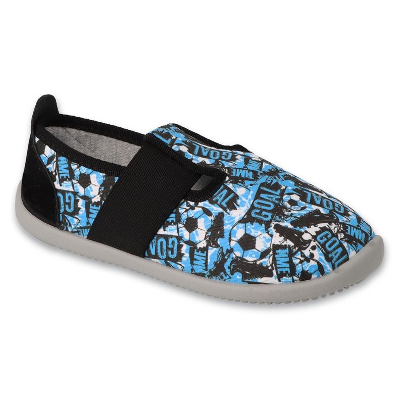 Befado children's slippers 901X018 blue football applications