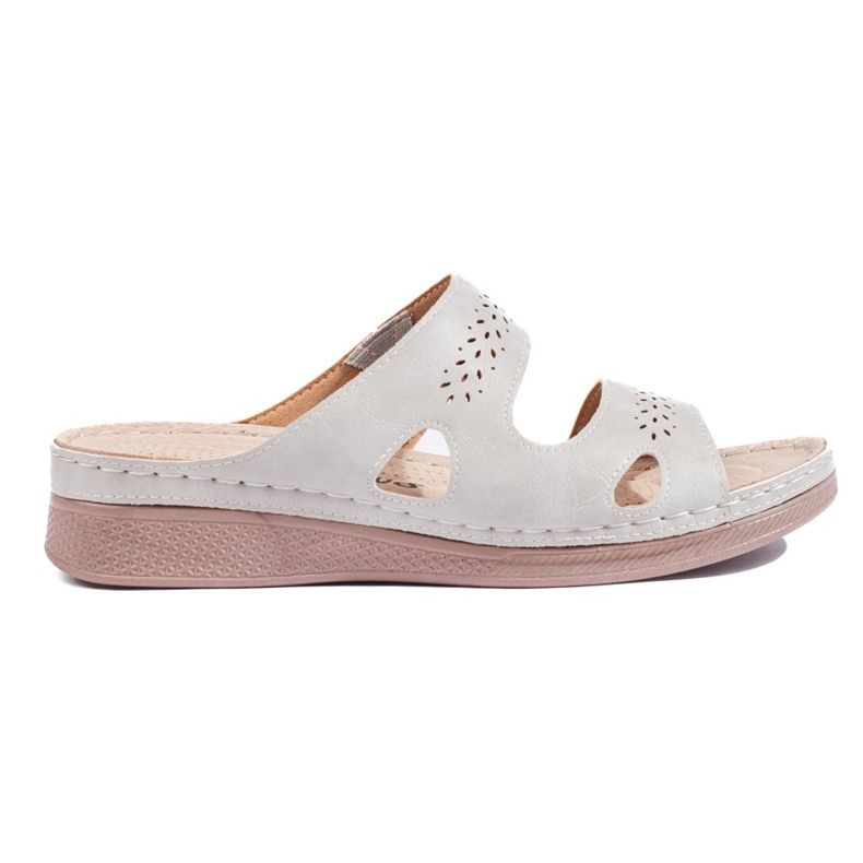 Comfortable gray women's flip-flops grey Comfortable gray women's flip-flops grey