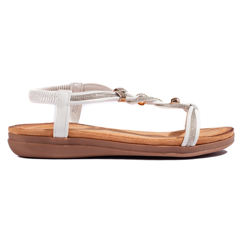 Women's white slip-on sandals Women's white slip-on sandals