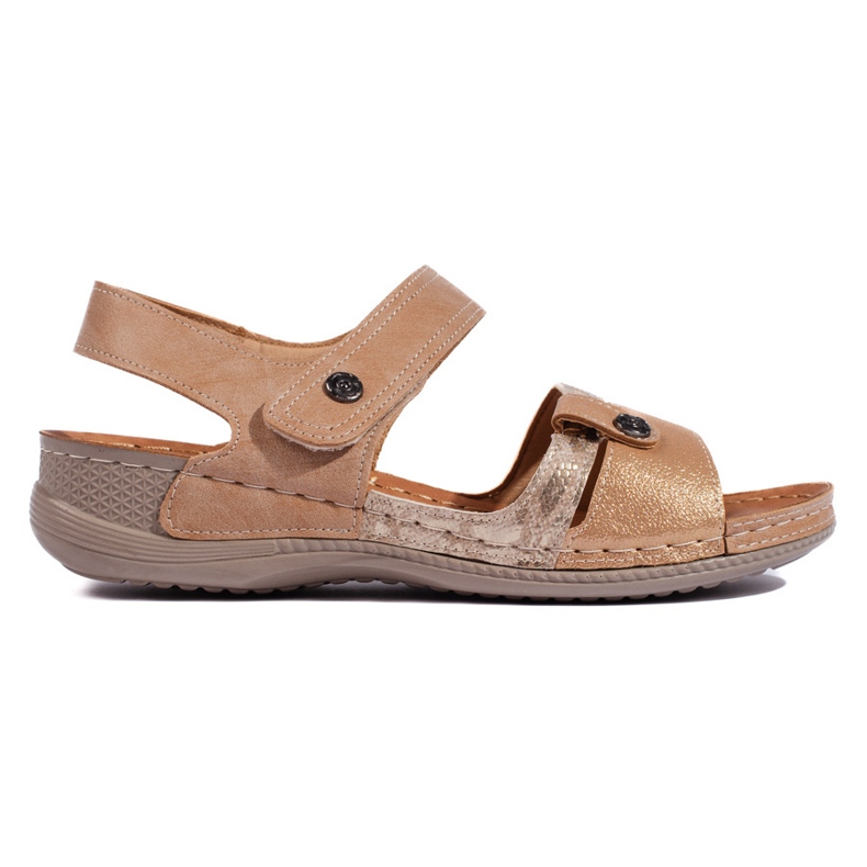 Comfortable brown women's sandals