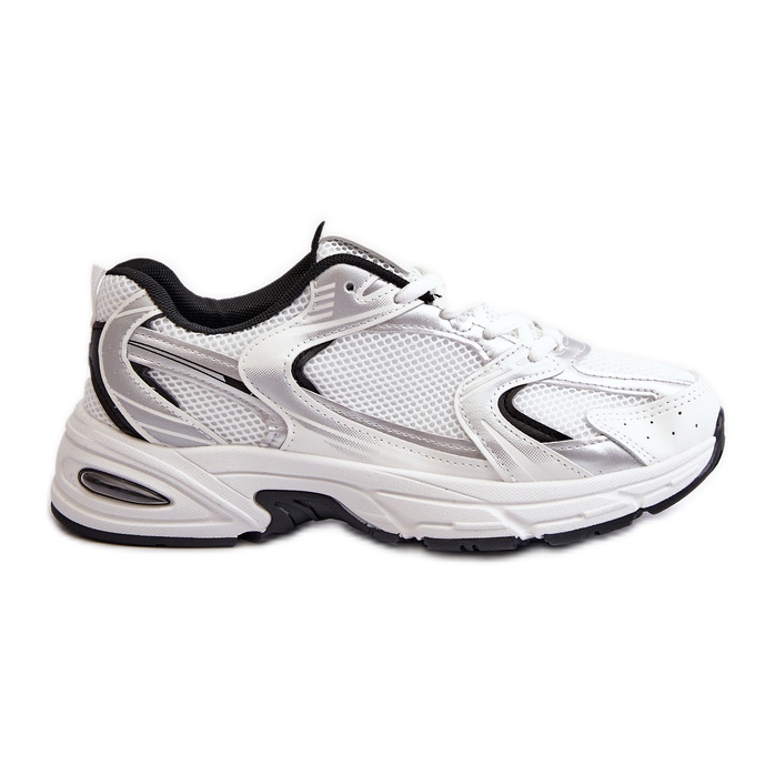Women's Sports Shoes Sneakers White and Black Leranea