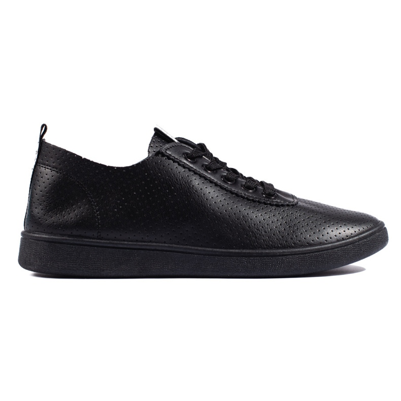Seastar Black openwork women's sneakers