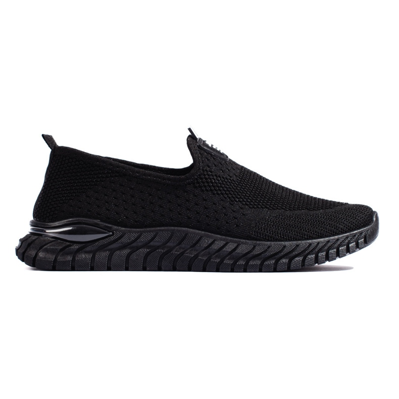 Black textile women's sneakers