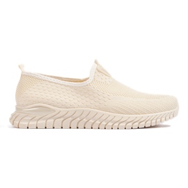 Beige textile women's sneakers Beige textile women's sneakers