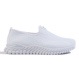 White textile women's sneakers White textile women's sneakers
