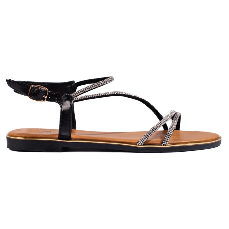 Women's black glitter sandals Women's black glitter sandals