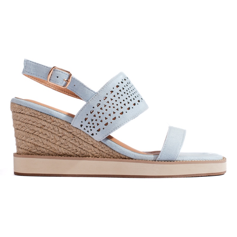 Blue women's wedge sandals Blue women's wedge sandals